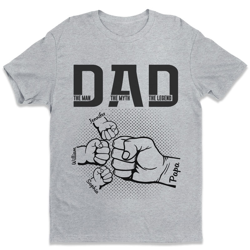 My Dad Is Awesome - Family Personalized Custom Unisex T-shirt, Hoodie, Sweatshirt - Father's Day, Birthday Gift For Dad
