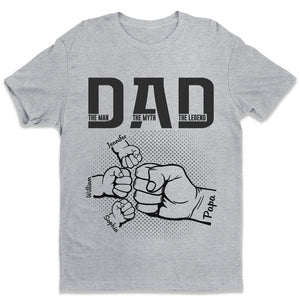 My Dad Is Awesome - Family Personalized Custom Unisex T-shirt, Hoodie, Sweatshirt - Father's Day, Birthday Gift For Dad