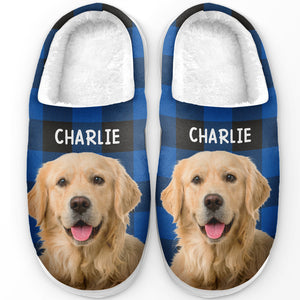 Chaussons personnalisés pour chiens et chats : « Le bonheur est un chiot bien au chaud » – Chaussons moelleux personnalisés pour chiens et chats – Cadeau pour propriétaires et amoureux des animaux