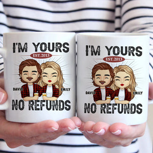Plus heureux avec toi - Tasse personnalisée pour couple - Cadeau pour mari et femme, anniversaire