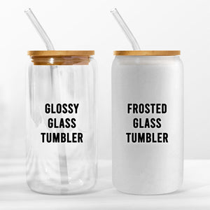 Rappels quotidiens - Tasse en verre personnalisée, tasse à café glacé - Cadeau d'anniversaire, cadeau pour vous-même