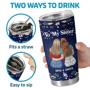 Thanks For Being An Awesome Friend - Bestie Personalized Custom Tumbler - Gift For Best Friends, BFF, Sisters