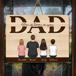 My Super Dad - Family Personalized Custom Rectangle Shaped Home Decor Wood Sign - House Warming Gift For Dad