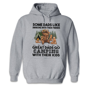 Les papas formidables campent avec leurs enfants - T-shirt unisexe personnalisé