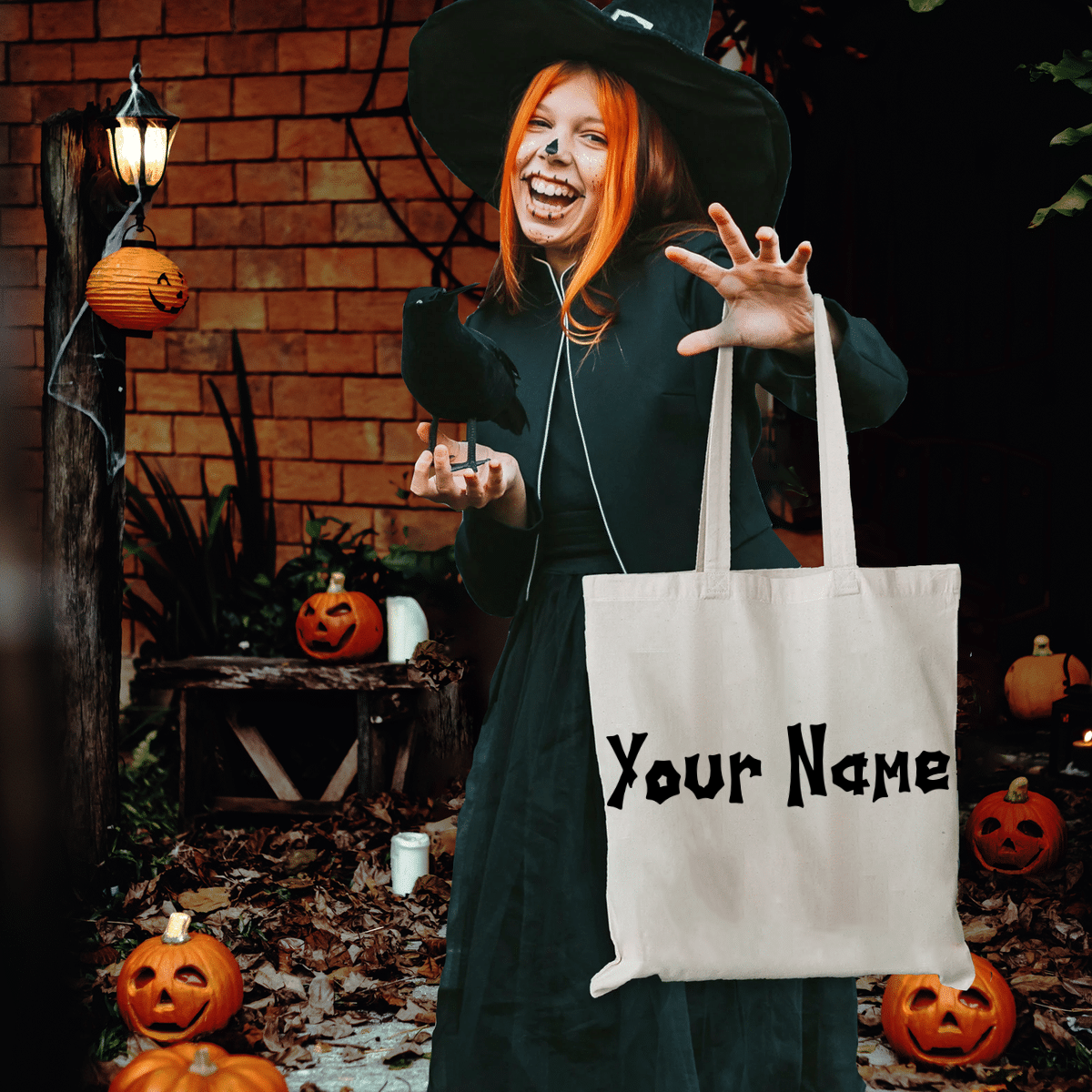 Prêt pour Halloween - Sac fourre-tout personnalisé - Cadeau pour vous-même, cadeau d'Halloween