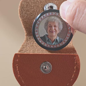 Pochette photo personnalisée - Cadeaux de condoléances commémoratifs personnalisés pour la perte d'une maman ou d'un papa - Dans mon cœur, toujours avec toi