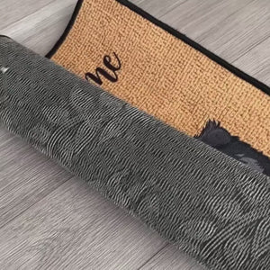Bienvenue chez Pet Home - Tapis décoratif et paillasson personnalisé et amusant pour animaux de compagnie (chat et chien)