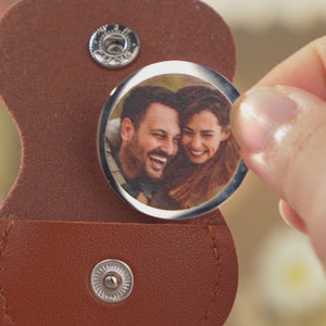 Custom Photo A Little Hug Goes A Long Way - Couple Personalized Custom Pocket Hug - Gift For Husband Wife, Anniversary