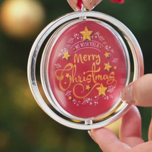 Custom Long Distance Acrylic Rotating Ornament - Personalized Christmas Birthday Gifts For Mom, Dad, Brother, Sister, Kids - Love Makes Every Christmas Bright