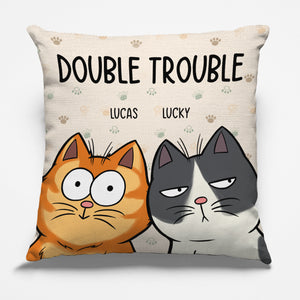 Nous sommes le problème - Coussin personnalisé pour chat - Cadeau pour les propriétaires d'animaux et les amoureux des animaux