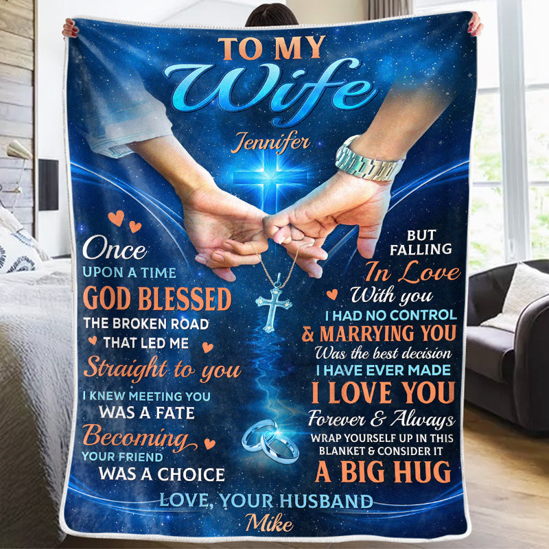 Enveloppez-vous dans cette couverture - Couverture personnalisée pour couple - Cadeau pour mari et femme, anniversaire