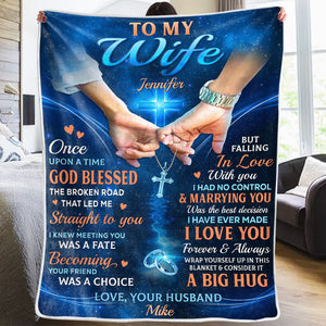Enveloppez-vous dans cette couverture - Couverture personnalisée pour couple - Cadeau pour mari et femme, anniversaire