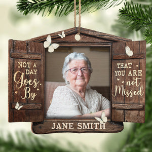 Photo personnalisée « Tu es toujours dans mes pensées » - Ornement commémoratif personnalisé - Forme en bois personnalisée - Cadeau de Noël, cadeau de condoléances pour les membres de la famille