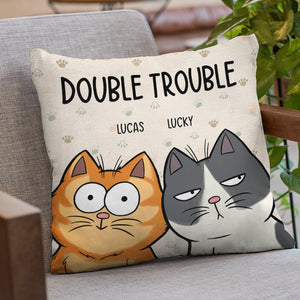 Nous sommes le problème - Coussin personnalisé pour chat - Cadeau pour les propriétaires d'animaux et les amoureux des animaux