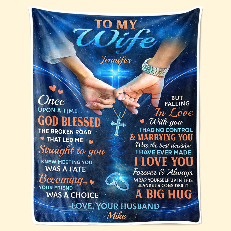Enveloppez-vous dans cette couverture - Couverture personnalisée pour couple - Cadeau pour mari et femme, anniversaire