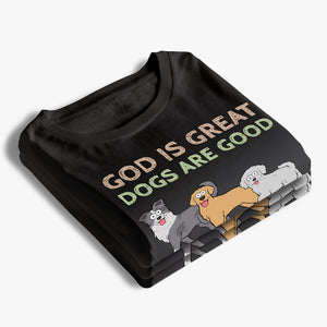 Dieu est grand, les chiens sont bons - T-shirt unisexe personnalisé, sweat à capuche, sweat-shirt - Cadeau pour les propriétaires et les amoureux des animaux