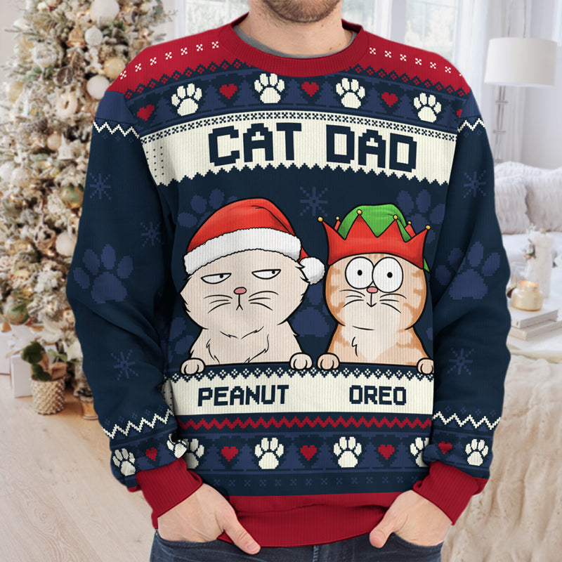 Aucune tenue n'est complète sans poils de chien - Sweat-shirt moche personnalisé pour chien et chat - Pull en laine unisexe - Cadeau de Noël pour propriétaires et amoureux des animaux
