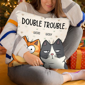 Nous sommes le problème - Coussin personnalisé pour chat - Cadeau pour les propriétaires d'animaux et les amoureux des animaux