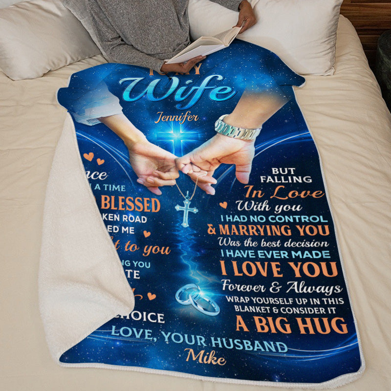 Enveloppez-vous dans cette couverture - Couverture personnalisée pour couple - Cadeau pour mari et femme, anniversaire