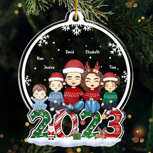 La famille est un cadeau spécial - Décoration personnalisée pour la famille - Forme personnalisée en acrylique - Cadeau de Noël pour les membres de la famille