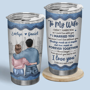 La Reine de mon cœur - Verre personnalisé pour couple - Cadeau pour mari et femme, anniversaire