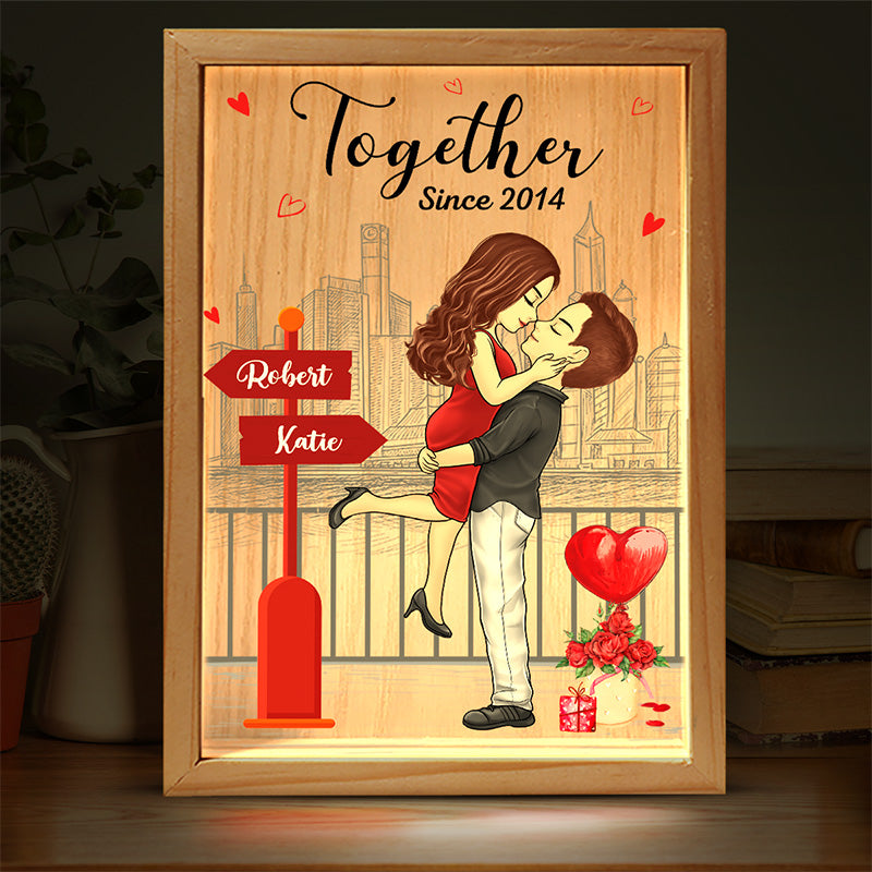 Je suis toujours là pour toi - Cadre photo personnalisé pour couple - Cadeau pour mari et femme, anniversaire
