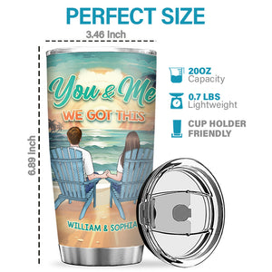 Happily Annoying Each Other And Still Going Strong - Couple Personalized Custom Tumbler - Gift For Husband Wife, Anniversary