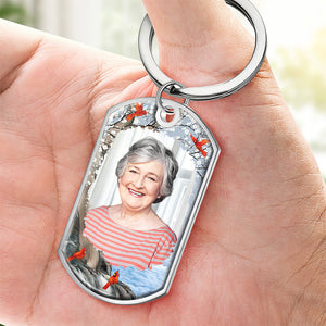 Porte-clés photo personnalisé « Emportez-vous avec moi jusqu'à ce que je vous revoie » - Porte-clés personnalisé commémoratif - Cadeau de condoléances pour les membres de la famille