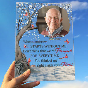 Custom Photo Still Loved, Still Missed - Memorial Personalized Custom Rectangle Shaped Acrylic Plaque - Sympathy Gift For Family Members
