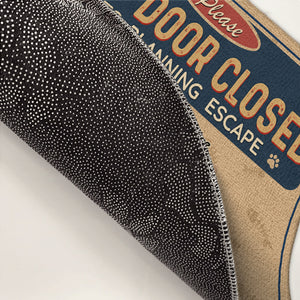 Custom Photo Pets Planning Escape - Dog & Cat Personalized Custom Decorative Mat - Gift For Pet Owners, Pet Lovers