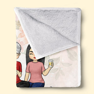 Enveloppez-vous dedans et considérez cela comme un gros câlin - Couverture familiale personnalisée - Cadeau pour maman