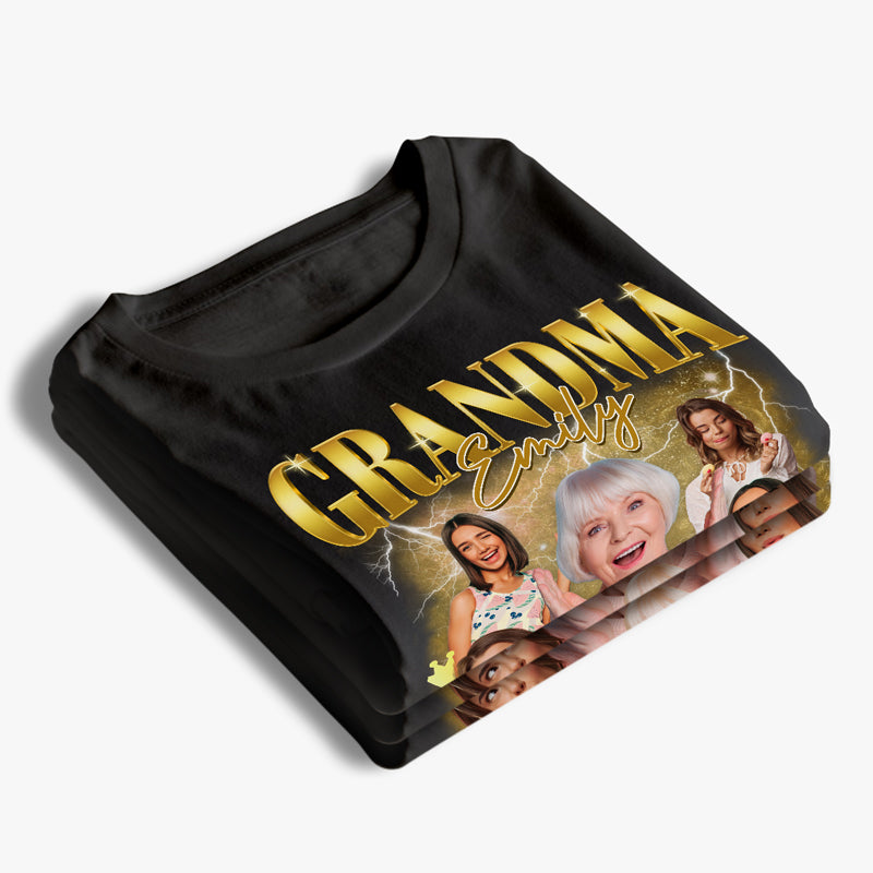 T-shirt, sweat à capuche et sweat-shirt unisexe personnalisé avec photo « Meilleur Grammy de tous les temps » - Cadeau pour grand-mère