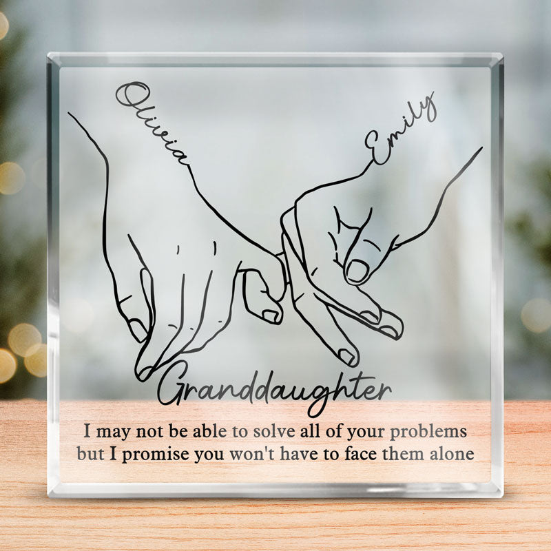 Les vrais amis sont une grande richesse - Plaque acrylique carrée personnalisée pour meilleure amie - Cadeau pour meilleures amies, meilleures amies, sœurs
