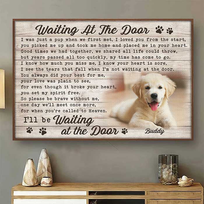 J'étais tout petit quand nous nous sommes rencontrés - Affiche horizontale personnalisée pour chien et chat - Télécharger une image, cadeau pour les propriétaires et les amoureux des animaux