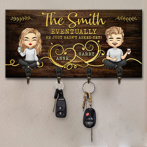 Finalement, il n'a tout simplement pas encore demandé - Porte-clés personnalisé pour couple, porte-clés - Cadeau pour mari et femme, anniversaire