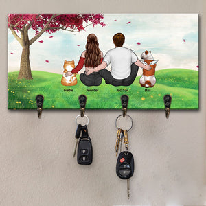 Porte-clés personnalisé « You &amp; Me And Fur Babies » pour chien et chat – Cadeau pour propriétaires et amoureux des animaux