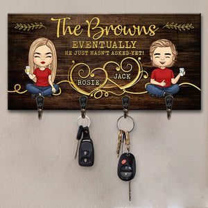 Finalement, il n'a tout simplement pas encore demandé - Porte-clés personnalisé pour couple, porte-clés - Cadeau pour mari et femme, anniversaire