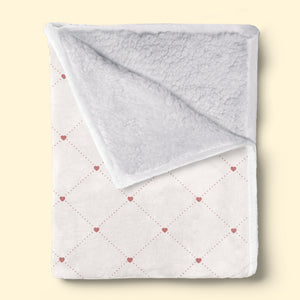 Voici notre couverture douillette - Couverture personnalisée pour couple - Cadeau pour mari et femme, anniversaire