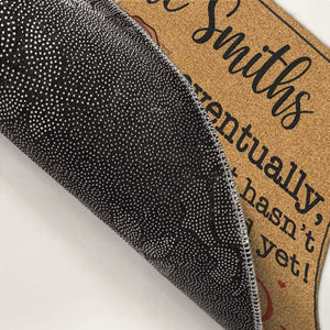 Finalement, il n'a tout simplement pas encore demandé - Tapis décoratif personnalisé pour couple - Cadeau pour mari et femme, anniversaire