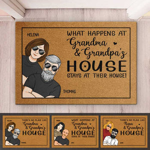 Il n'y a pas de meilleur endroit que la maison de grand-mère et grand-père - Tapis décoratif personnalisé pour la famille - Cadeau pour les membres de la famille