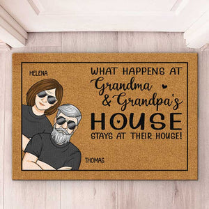 Il n'y a pas de meilleur endroit que la maison de grand-mère et grand-père - Tapis décoratif personnalisé pour la famille - Cadeau pour les membres de la famille