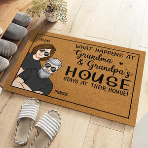 Il n'y a pas de meilleur endroit que la maison de grand-mère et grand-père - Tapis décoratif personnalisé pour la famille - Cadeau pour les membres de la famille