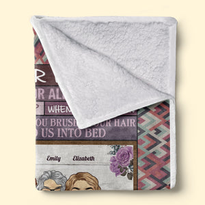 Nous t'aimons pour toujours - Couverture personnalisée pour la famille - Cadeau de fête des mères, d'anniversaire pour maman de la part de sa fille