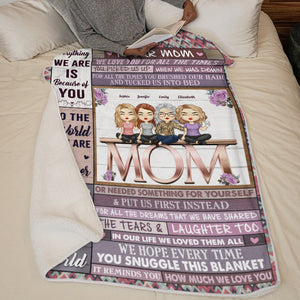 Nous t'aimons pour toujours - Couverture personnalisée pour la famille - Cadeau de fête des mères, d'anniversaire pour maman de la part de sa fille