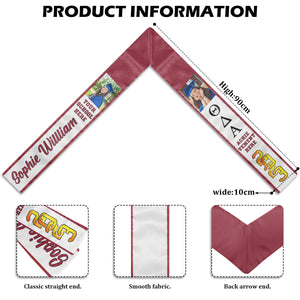 Class of 2024 Fraternity Graduation Stole - Upload Image - Personalized Graduation Stole