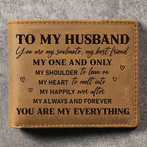 Mon unique portefeuille à deux volets - Cadeau pour couple, mari et femme