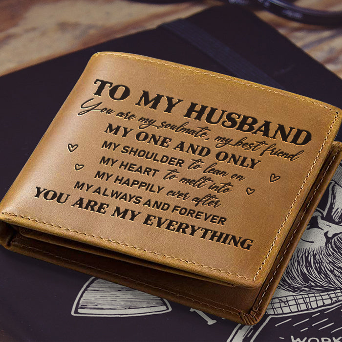 Mon unique portefeuille à deux volets - Cadeau pour couple, mari et femme