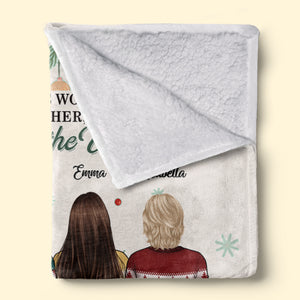 Mother & Daughters From The Start, Best Friends Forever From The Heart - Family Personalized Custom Blanket - Christmas Gift For Mother From Daughter