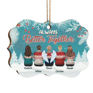 Ensemble, toujours mieux ! Décoration de Noël personnalisée en bois en forme de Benelux ! Cadeau pour la famille, cadeau de Noël
