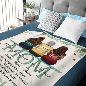 Nous t'aimons, maman - Couverture personnalisée - Cadeau pour la famille, cadeau de Noël